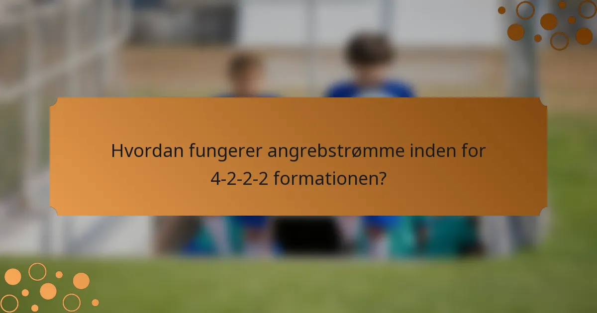 Hvordan fungerer angrebstrømme inden for 4-2-2-2 formationen?